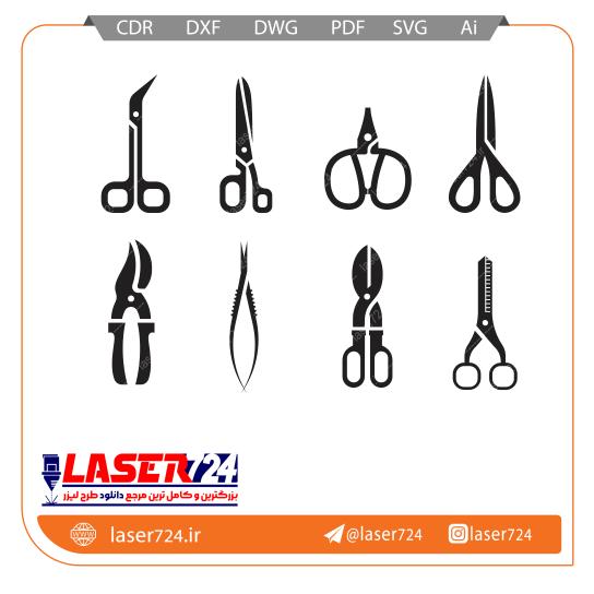 تصویر وکتور قیچی پزشکی #1